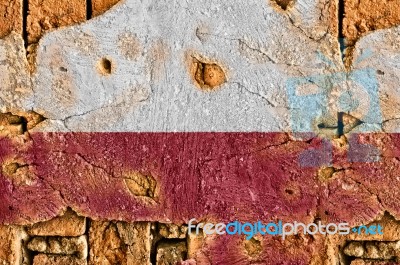 Grunge Flag Of Poland Stock Photo