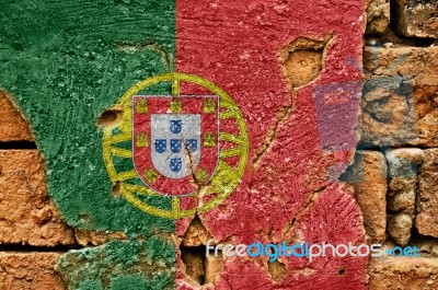 Grunge Flag Of Portugal Stock Photo