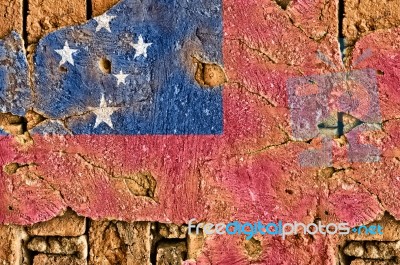 Grunge Flag Of Samoa Stock Photo