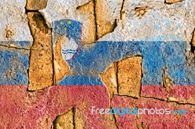 Grunge Flag Of Slovenia Stock Photo