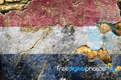 Grunge Flag Of The Kingdom Of The Netherlands Stock Photo