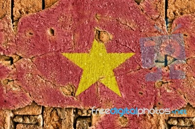 Grunge Flag Of Vietnam Stock Photo