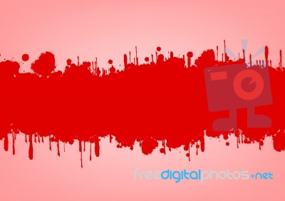 Grunge Splashes Red Stock Image