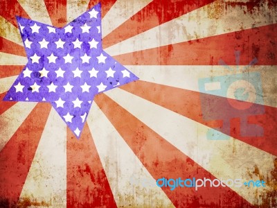 Grunge USA Flag Stock Image