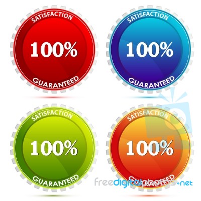 guarantee satisfaction logo Stock Image