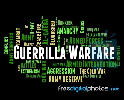 Guerrilla Warfare Shows Resistance Fighter And Clashes Stock Image