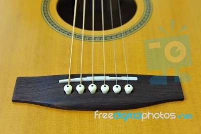 Guitar Close Up Stock Photo