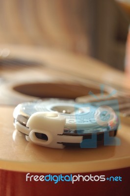 Guitar Tuner Stock Photo