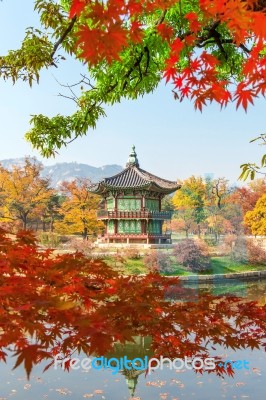 Gyeongbokgung Palace In Autumn,south Korea Stock Photo Gyeongbokgung Palace In Autumn,south Korea Stock Photo