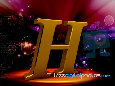 H Copy Stock Image