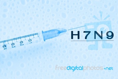 H7n9 Virus,avian Influenza Concept Stock Photo