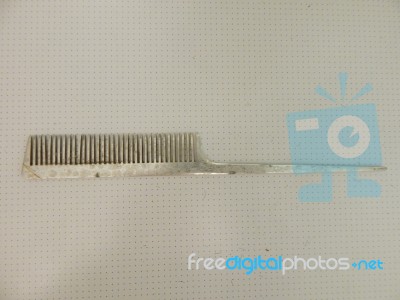 Hairdresser Accessories And Tools For Hair Cutting Stock Photo