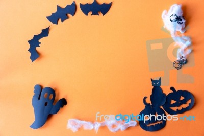 Halloween Concept With Black Cat And Pumpkin Stock Photo Halloween Concept With Black Cat And Pumpkin Stock Photo