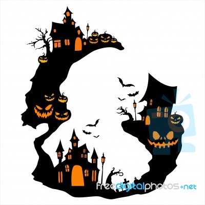 Halloween Graphic Resource Stock Image