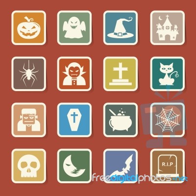 Halloween Icon Set Stock Image