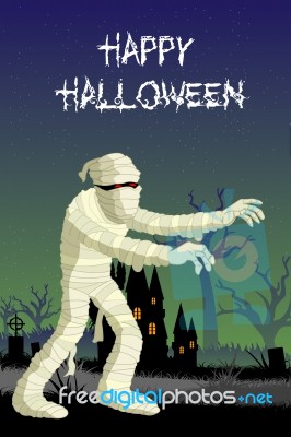 Halloween Mummy Stock Image