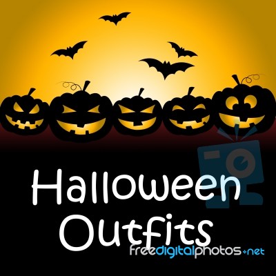 Halloween Outfits For Trick Or Treat Celebration Stock Image