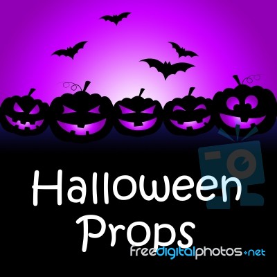 Halloween Props Shows Trick Or Treat And Accessories Stock Image