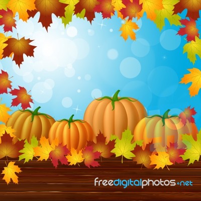 Halloween Pumpkin Indicates Trick Or Treat And Copy Stock Image