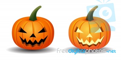 Halloween Pumpkins Stock Image