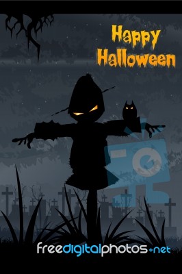 Halloween Scarecrow Stock Image