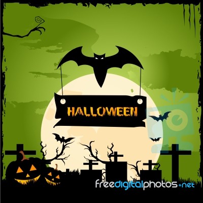 Halloween Sign Stock Image