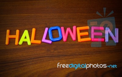 Halloween Word Stock Photo