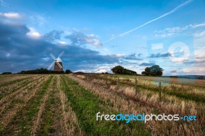 Halnaker Windmill Stock Photo