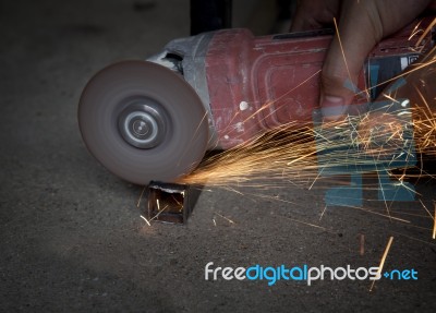Hand And Industry Tool Cutting Steel Stock Photo