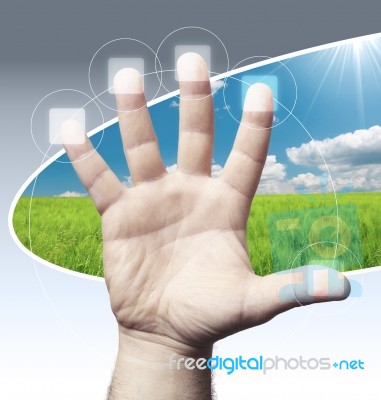 Hand Digital Stock Image