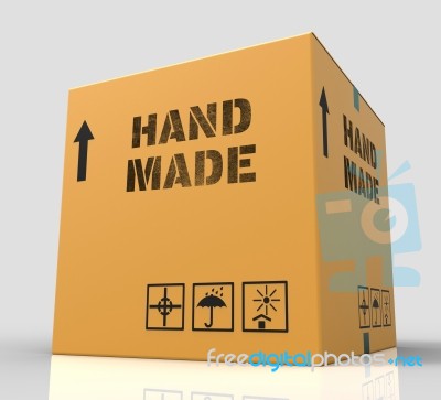 Hand Made Shows Handcrafted Product 3d Rendering Stock Image