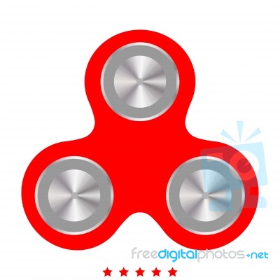 Hand Spinner Icon .  Flat Style Stock Image