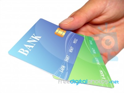 Hand With Credit Card Stock Photo