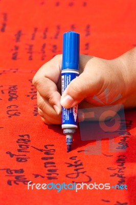Hand Writing Stock Photo Hand Writing Stock Photo
