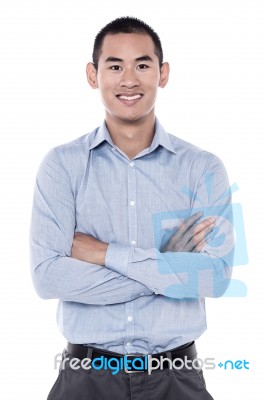 Handsome Man Posing In Casuals Stock Photo