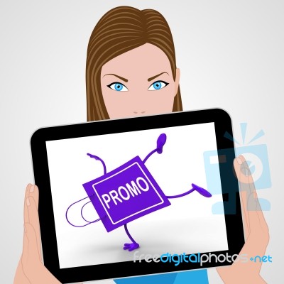 Handstand Promo Shopping Bag Displays Discount Reduction Or Save… Stock Image