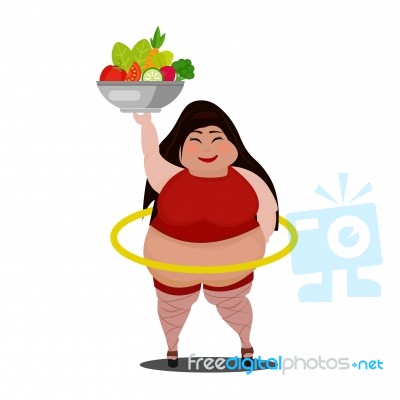 Happy And Excited Real Woman With Fresh Vegetables Stock Image