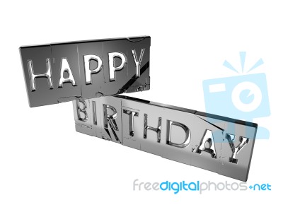 Happy Birthday Sign Stock Image