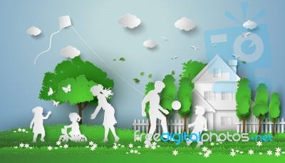 Happy Family Stock Image