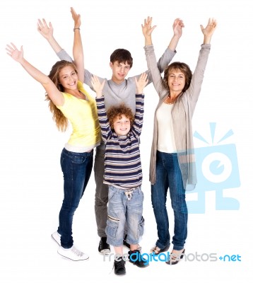 Happy Family Stock Photo