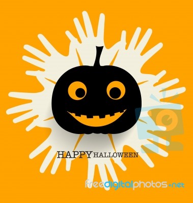 Happy Halloween Design Background Stock Image