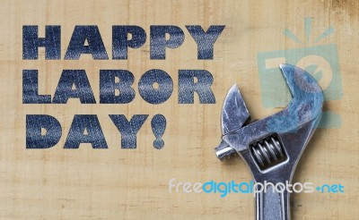 Happy Labor Day Design Idea Background Stock Photo