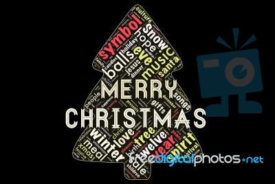Happy Merry Christmas Stock Image