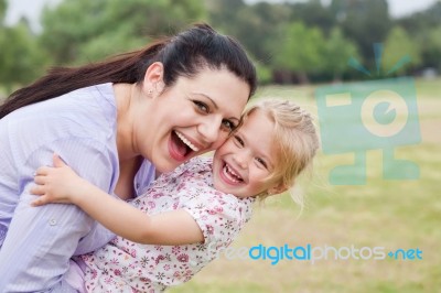 Happy Mother And Daughter Stock Photo