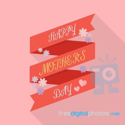 Happy Mothers Day Card Stock Image