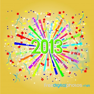 Happy New Year 2013 Stock Image