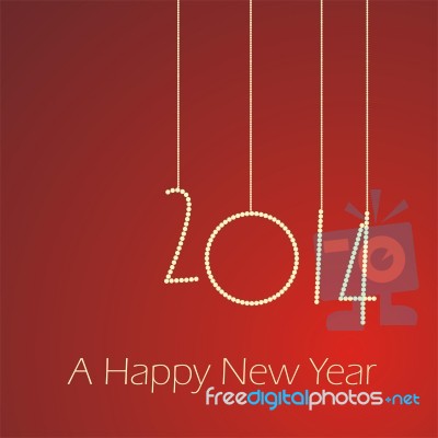 Happy New Year 2014 Stock Image