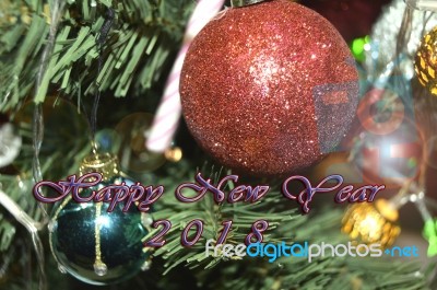 Happy New Year 2018 Stock Photo