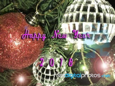 Happy New Year 2018 Stock Photo