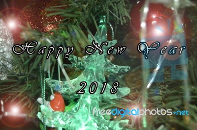 Happy New Year 2018 Stock Photo